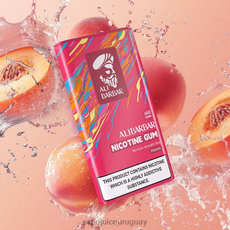 Alibarbar chicle de nicotina durazno DNFDX102 Vape Recargable