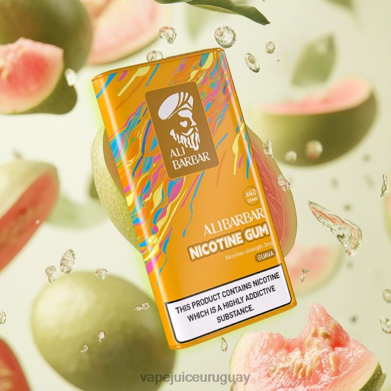 Alibarbar chicle de nicotina guayaba DNFDX100 Vape UY