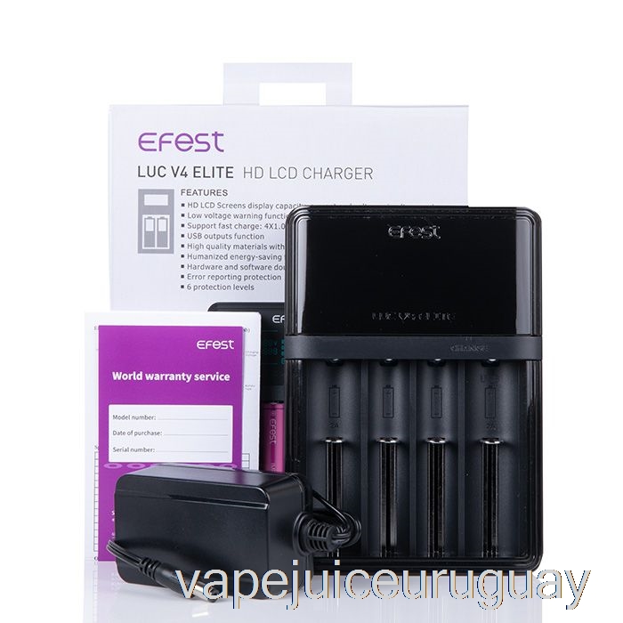 Efest Luc V4 Elite Hd Lcd Cargador Vape Recargable