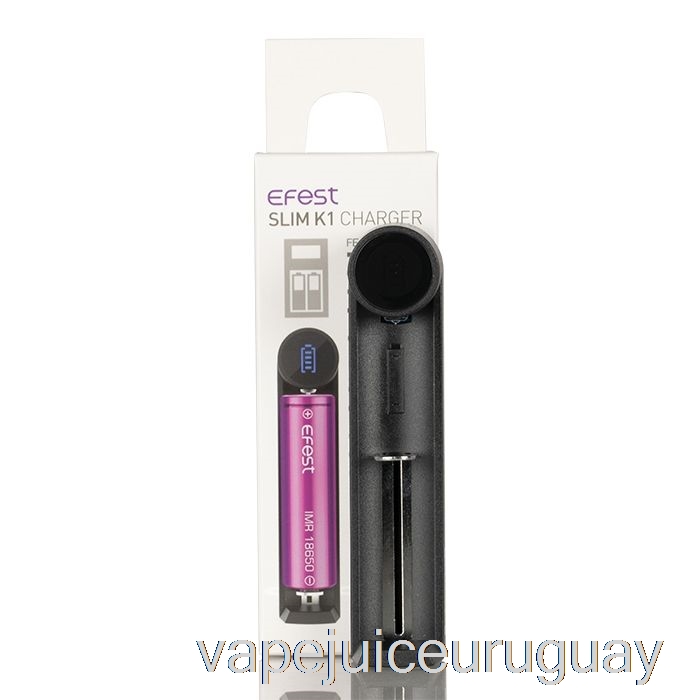 Cargador De Batería Efest Slim K1 De Una Sola Ranura Vape Recargable