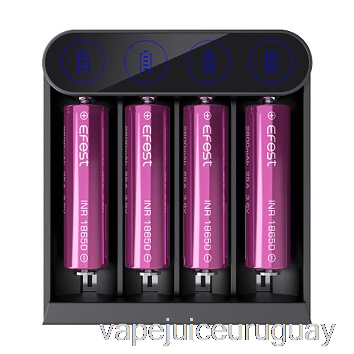 Cargador De Bateria Efest Slim K4 Usb-c Vape Uruguay