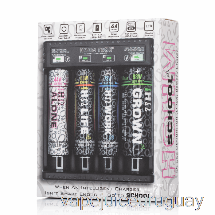 Hohm Tech School 4 4a Cargador Usb-c Vape Recargable