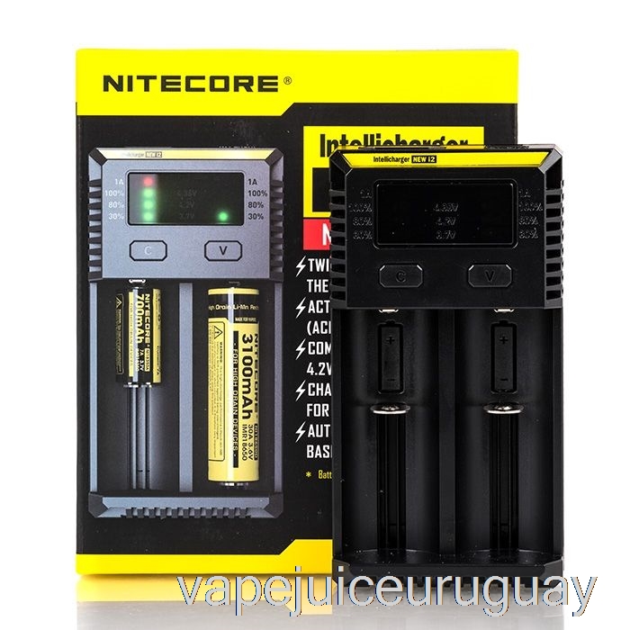 Cargador De Batería Nitecore I2 (2 Bahías) Vape Recargable