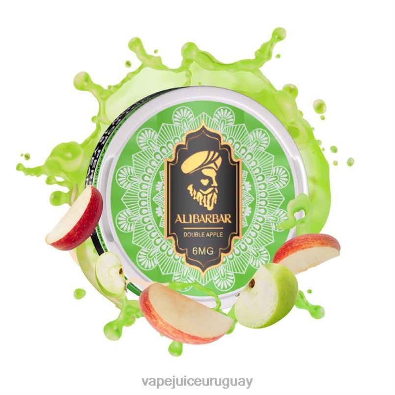 Alibarbar bolsas de nicotina manzana doble DNFDX96 Vape Uruguay