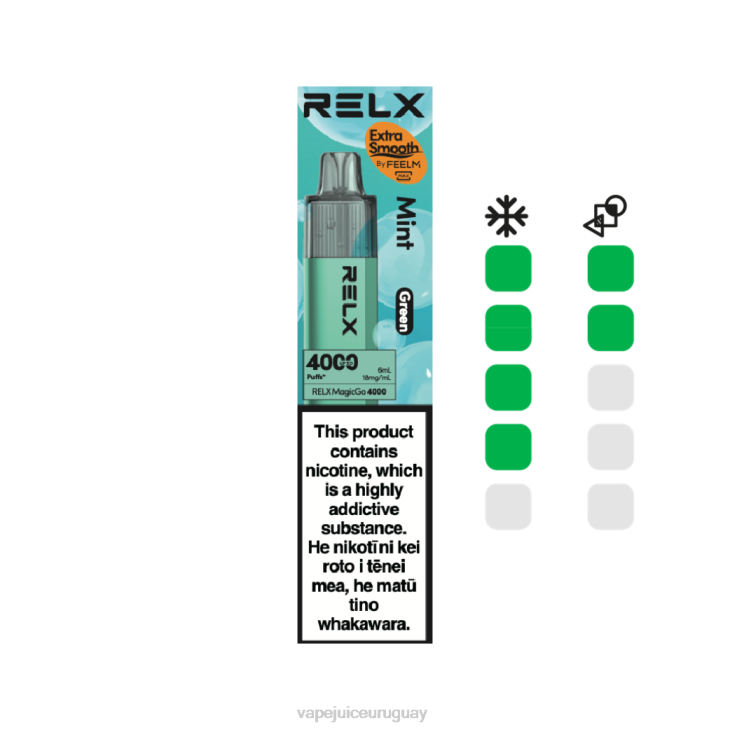 Vape Uruguay menta (verde) - RELX MagicGo 4000 vaporizadores desechables ZZ204
