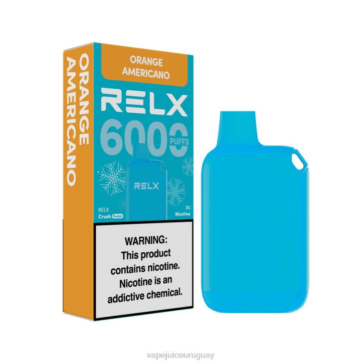 Vape Desechable Uruguay naranja americana - RELX Crush Pocket 6000 helado ZZ2015