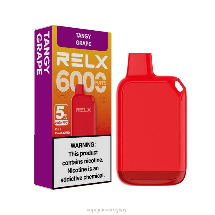 Vape Desechable Uruguay uva picante - RELX Crush Pocket 6000 5% alto nic ZZ2027