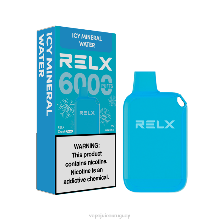 Vape Recargable agua mineral helada - RELX Crush Pocket 6000 helado ZZ2023
