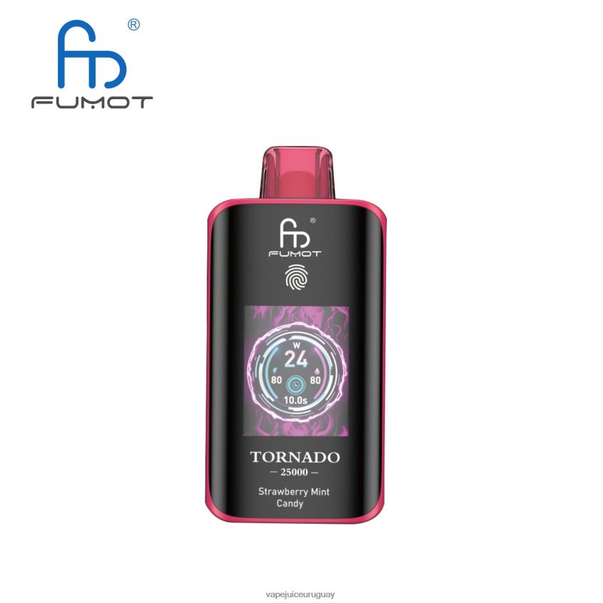 Fumot Tornado 25000 vaporizadores desechables caramelo de menta y fresa | 000L8215 Vape Liquid