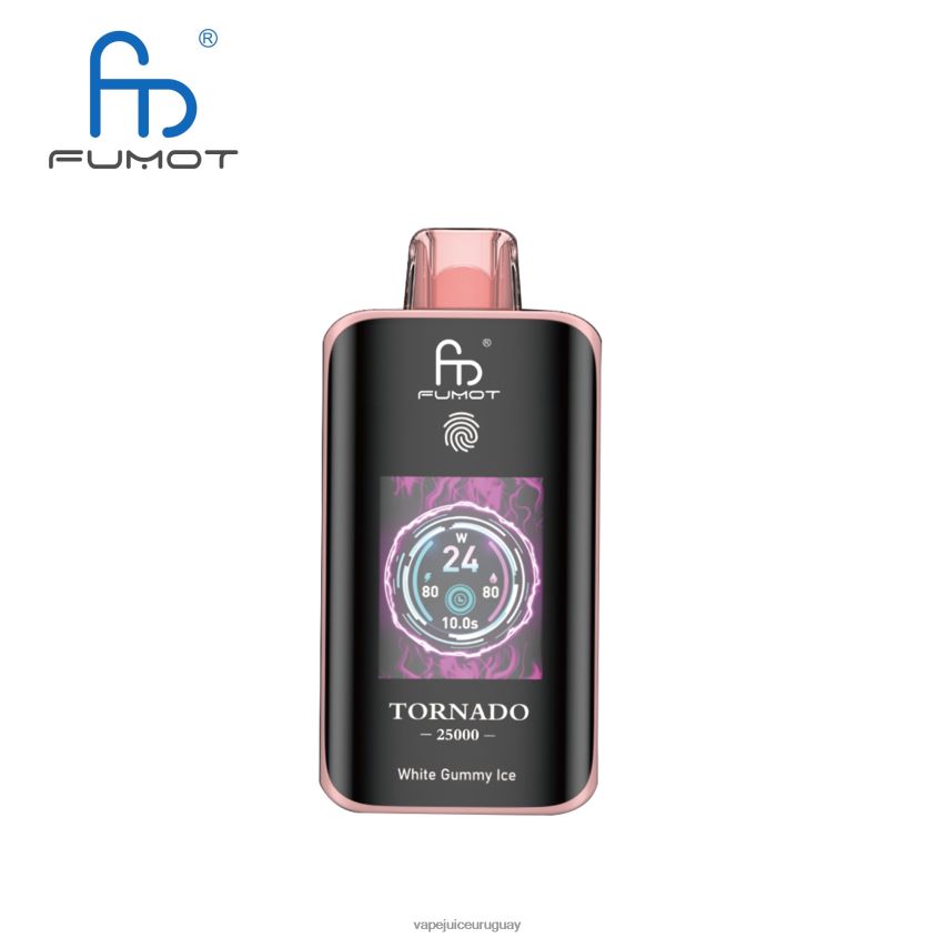 Fumot Tornado 25000 vaporizadores desechables hielo gomoso blanco | 000L8214 Vape Liquid