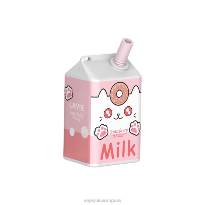 R4X4177 Vape Desechable Uruguay - donut de fresa LAVIE MILK 7000 bocanadas