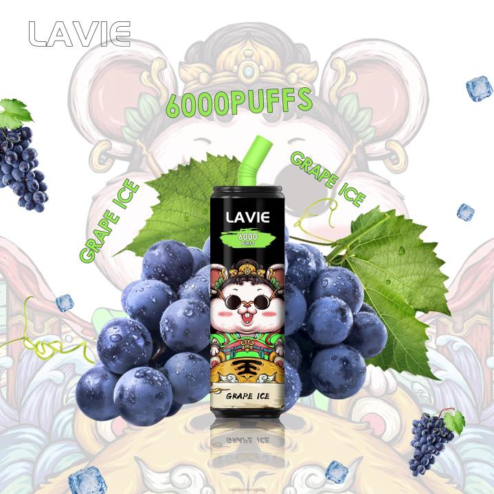 R4X4269 Vape Recargable - hielo de uva LAVIE Coke BAR 6000 bocanadas