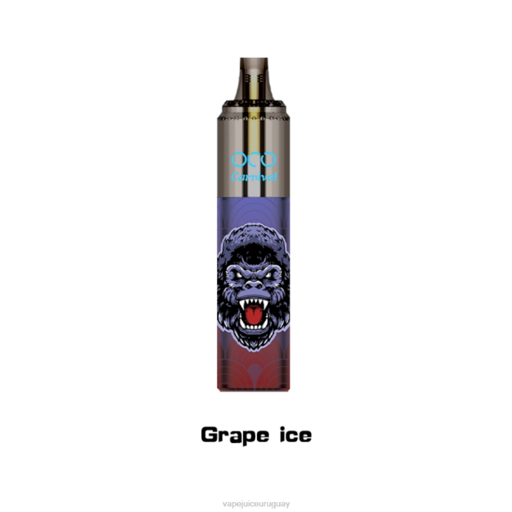 R4X4350 Vape Recargable - hielo de uva LAVIE OCO carnaval 10000 bocanadas