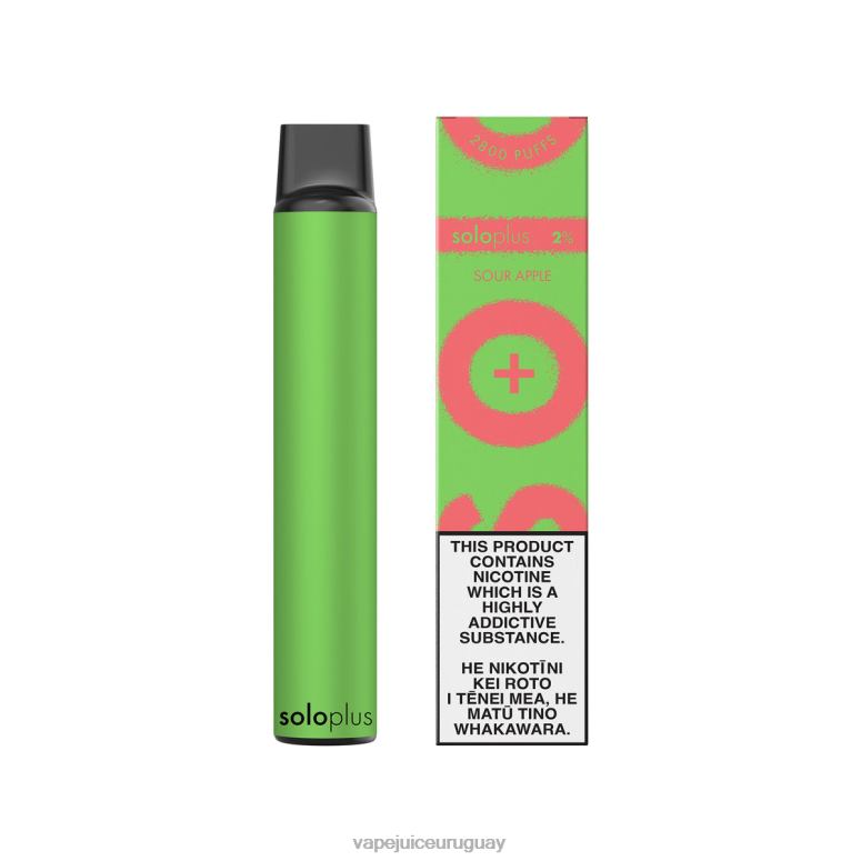 Vape Desechable Uruguay manzana agria - Solo Plus vaporizador desechable 08VFD30