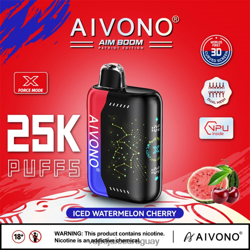 Aivono AIM BOOM 25000 cereza de sandía helada - D620ZZ347 Vape Recargable