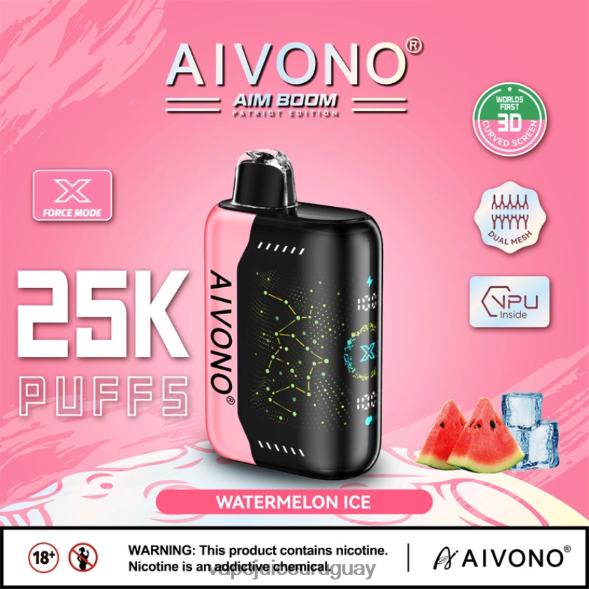 Aivono AIM BOOM 25000 hielo de sandia - D620ZZ353 Vape Recargable