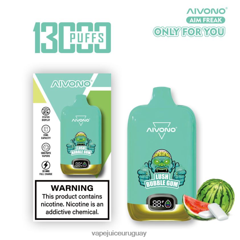 Aivono AIM FREAK 13000 chicle exuberante - D620ZZ247 Vape Uruguay