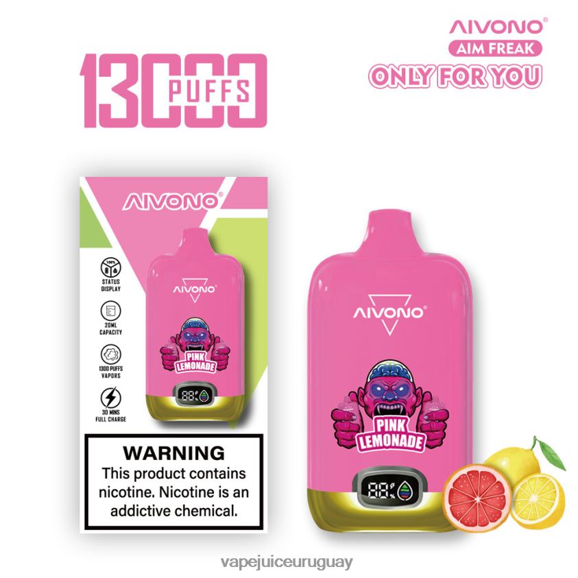 Aivono AIM FREAK 13000 limonada rosa - D620ZZ249 Vape Desechable Uruguay