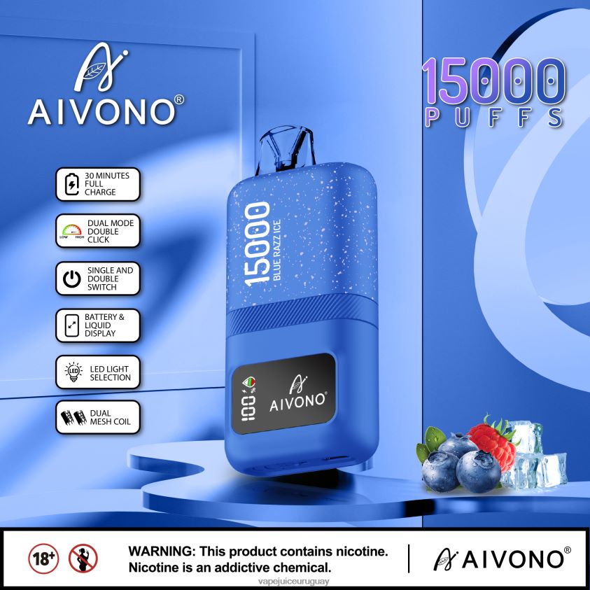 Aivono AIM magic 15000 hielo azul - D620ZZ64 Vape Uruguay