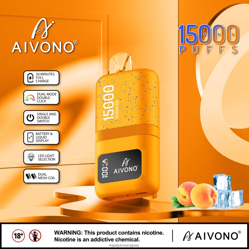 Aivono AIM magic 15000 hielo de durazno - D620ZZ59 Vape Recargable