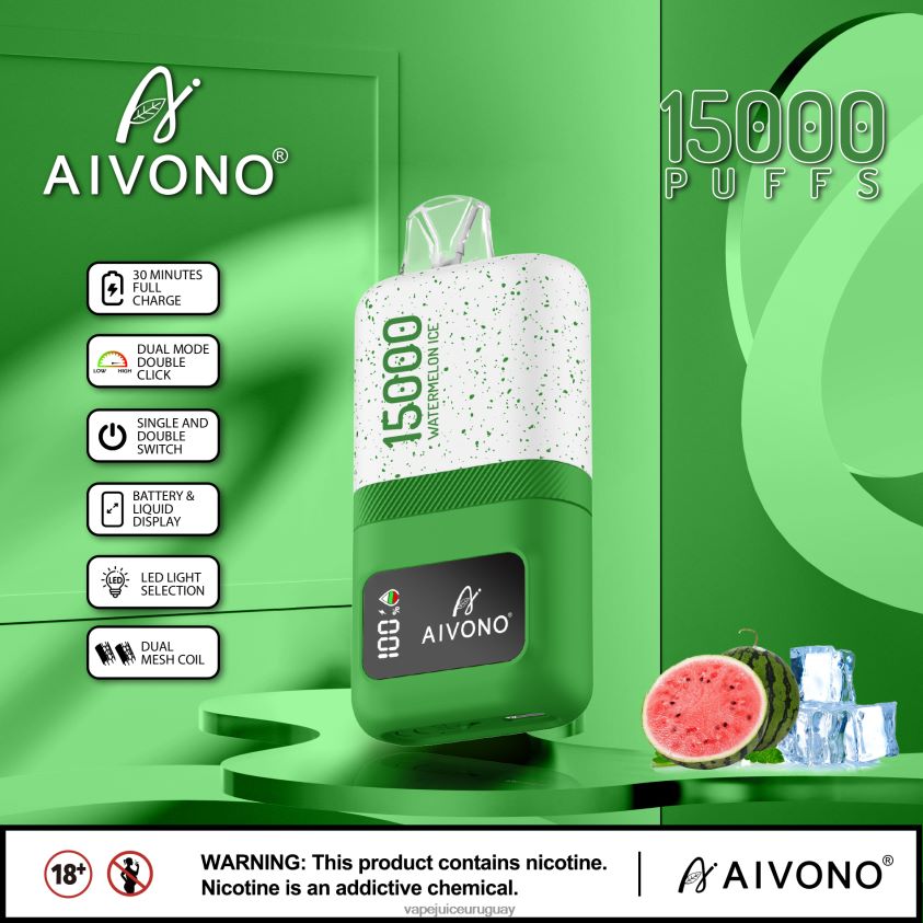Aivono AIM magic 15000 hielo de sandia - D620ZZ70 Vape Uruguay