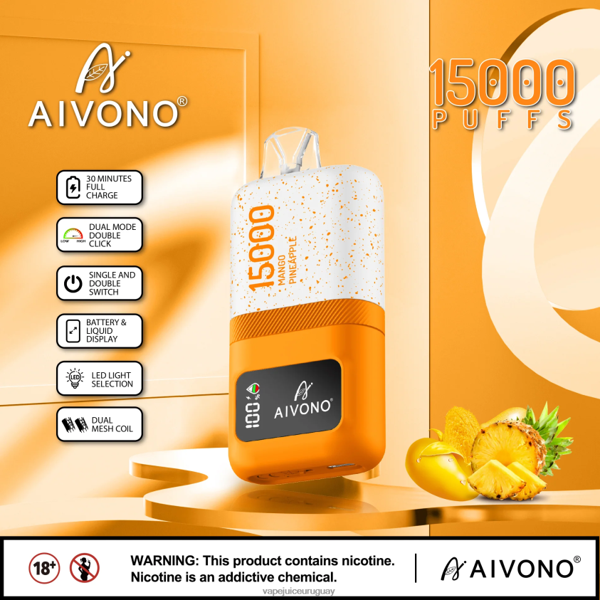 Aivono AIM magic 15000 mango piña - D620ZZ69 Vape Desechable Uruguay