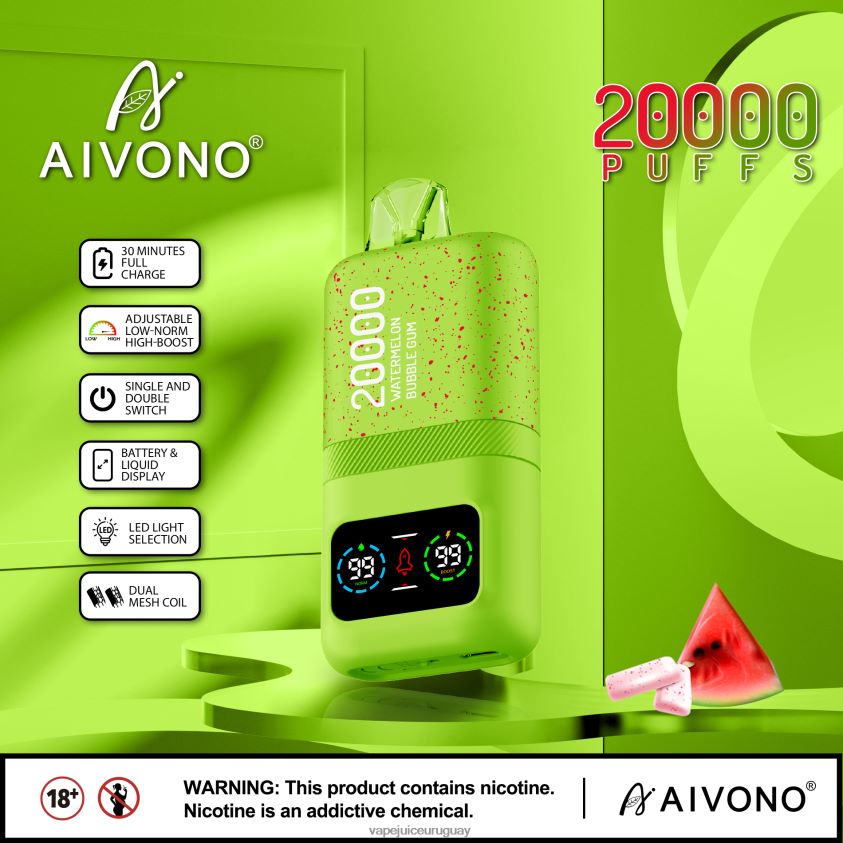 Aivono AIM magic 20000 chicle de sandía - D620ZZ82 Vape Uruguay