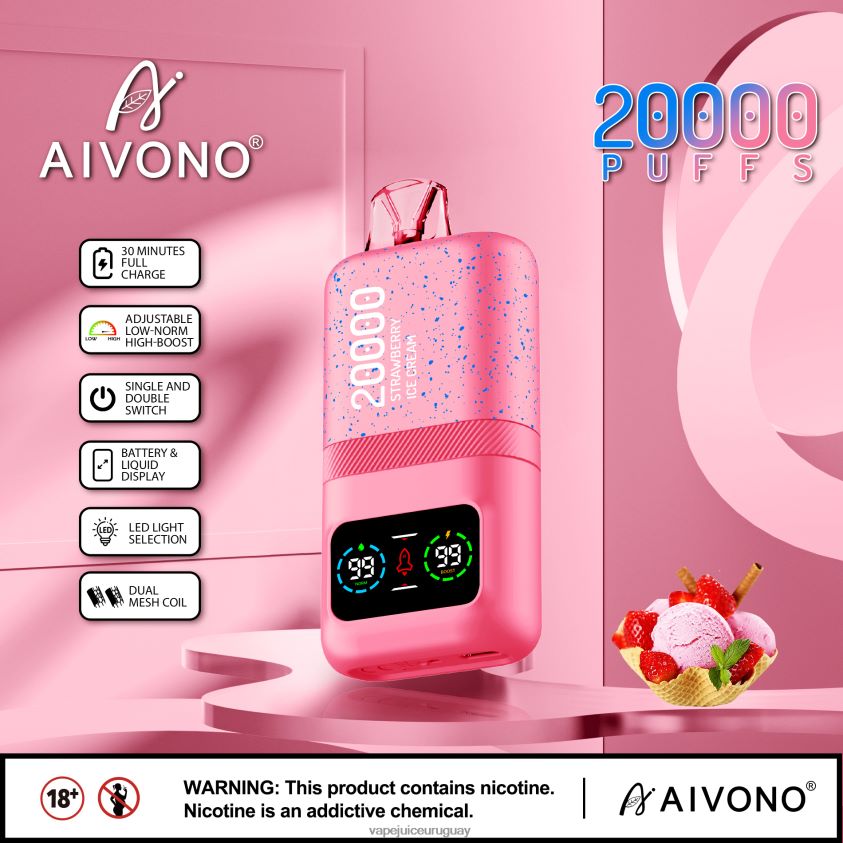 Aivono AIM magic 20000 helado de fresa - D620ZZ80 Vape Recargable