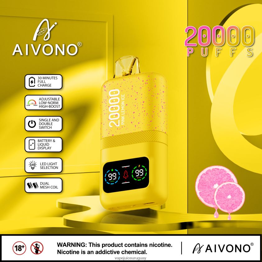 Aivono AIM magic 20000 hielo de limon rosa - D620ZZ83 Vape Recargable