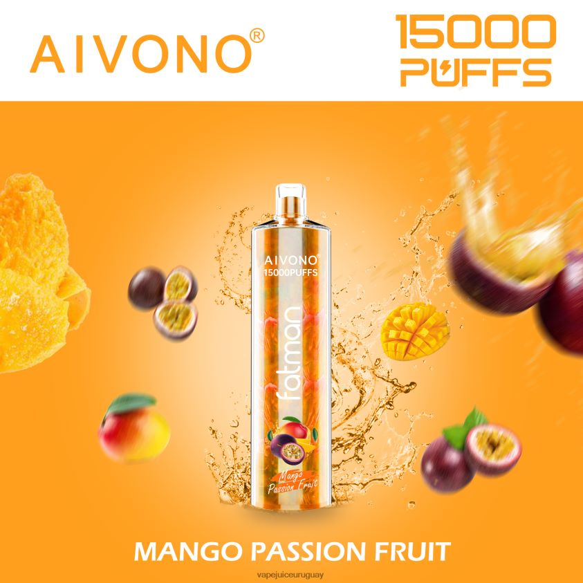 Aivono FATMAN 15000 mango maracuyá - D620ZZ19 Vape Uruguay