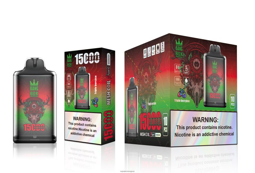 Fume Vape Uruguay J2DBD4104 hielo de triple baya - Bang Box s1-15000 bocanadas