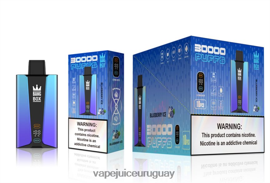 Fume Vape Uruguay J2DBD479 hielo de arándanos - Bang Box Pantalla inteligente de 30000 inhalaciones