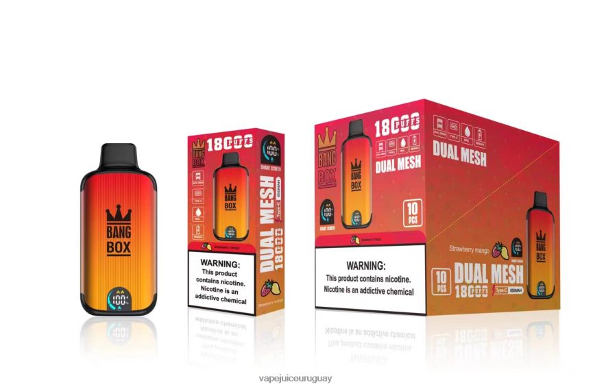 Fume Vape Uruguay J2DBD499 mango fresa - Bang Box 18000 bocanadas