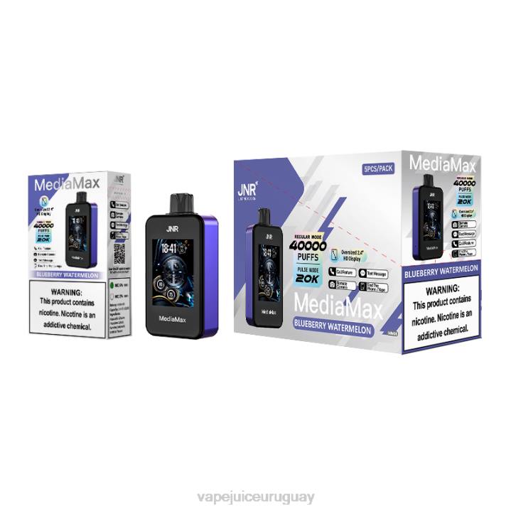 TXJ4F12 sandía de arándanos Vape desechable Uruguay -JNR MediaMax bocanada de 40k