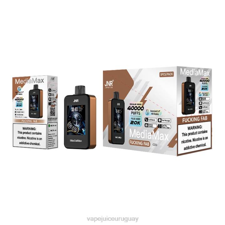 TXJ4F13 jodidamente fabuloso Vape recargable -JNR MediaMax bocanada de 40k