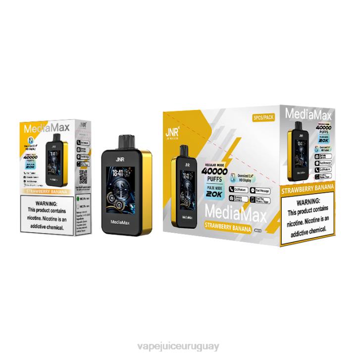 TXJ4F16 plátano fresa fume Vape Uruguay -JNR MediaMax bocanada de 40k