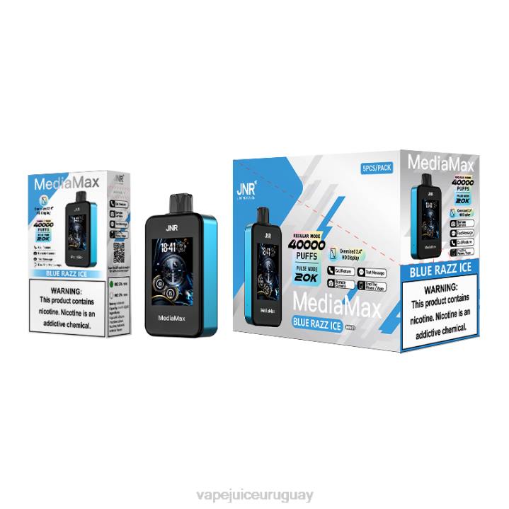 TXJ4F21 hielo azul fume Vape Uruguay -JNR MediaMax bocanada de 40k