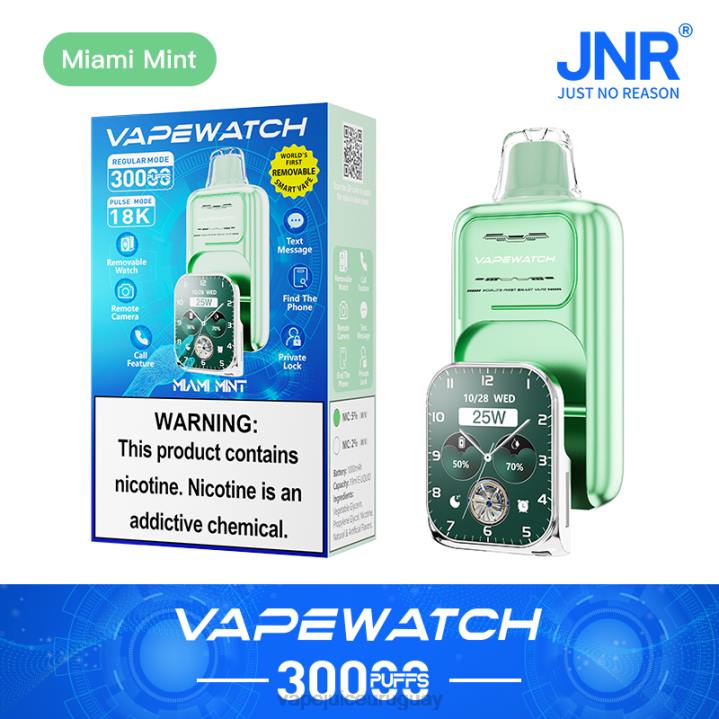TXJ4F8 menta de miami Vape recargable -JNR reloj vapeador