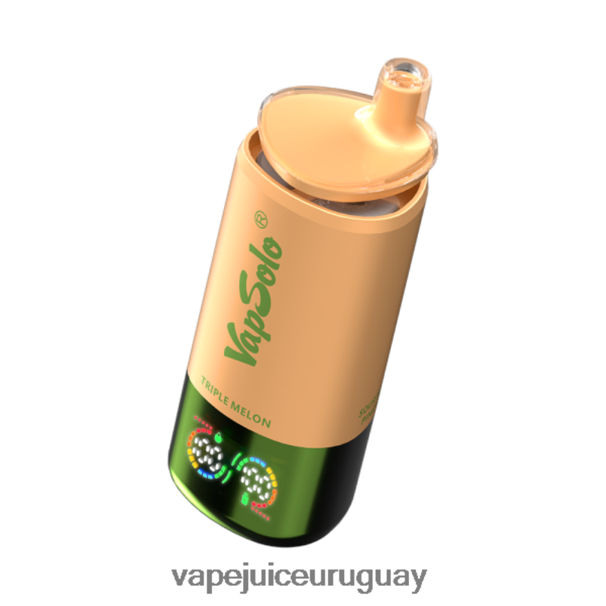 Vape Desechable Uruguay GNX2XP6 fresa, frambuesa, melón triple y piña con mango agrio VapSolo Triple 30000 bocanadas