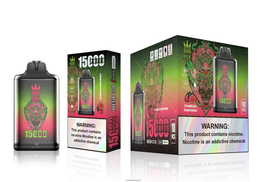 Vape Desechable Uruguay J2DBD4103 sandia fresa - Bang Box s1-15000 bocanadas