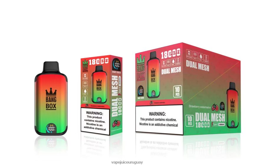 Vape Desechable Uruguay J2DBD488 sandia fresa - Bang Box 18000 bocanadas