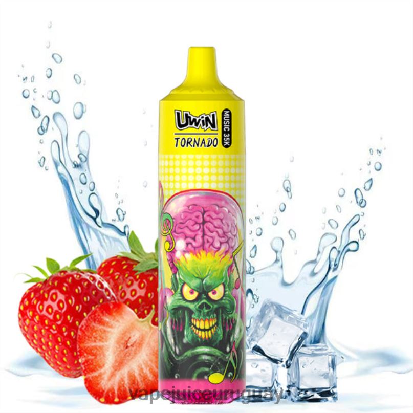 Vape Desechable Uruguay hielo de fresa | UWIN CRYSTAL vaporizador desechable 35k 8446X24