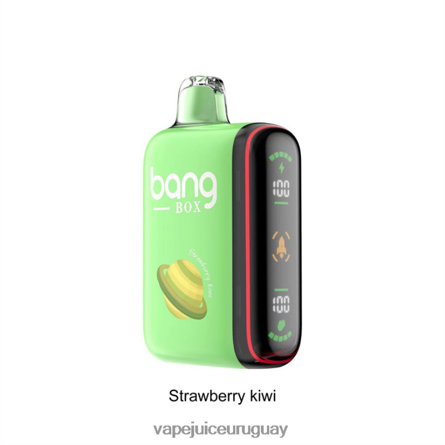 Vape Recargable J2DBD427 kiwi fresa - Bang Box Pantalla de potencia inteligente de 9000-18000 inhalaciones