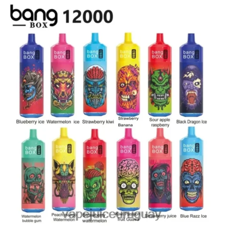 Vape Recargable J2DBD437 desechable - Bang Box Luz rgb de 12000 bocanadas