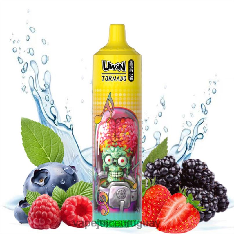 Vape Recargable bayas mixtas | UWIN CRYSTAL vaporizador desechable 35k 8446X29