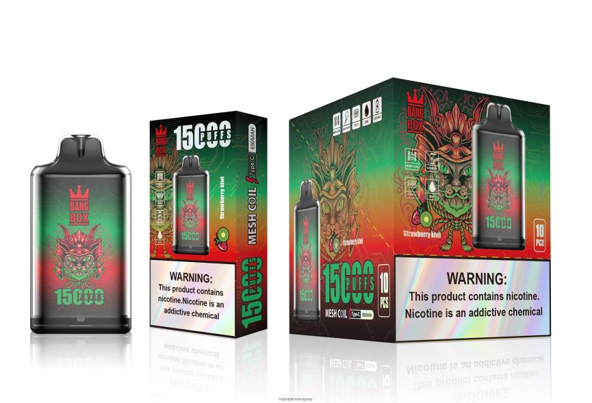 Vape UY J2DBD4100 kiwi fresa - Bang Box s1-15000 bocanadas