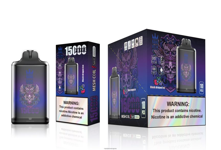 Vape UY J2DBD4110 hielo del dragón negro - Bang Box s1-15000 bocanadas