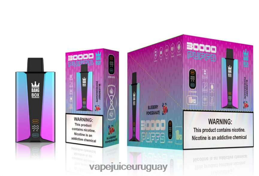 Vape UY J2DBD480 pomgerante de arándanos - Bang Box Pantalla inteligente de 30000 inhalaciones