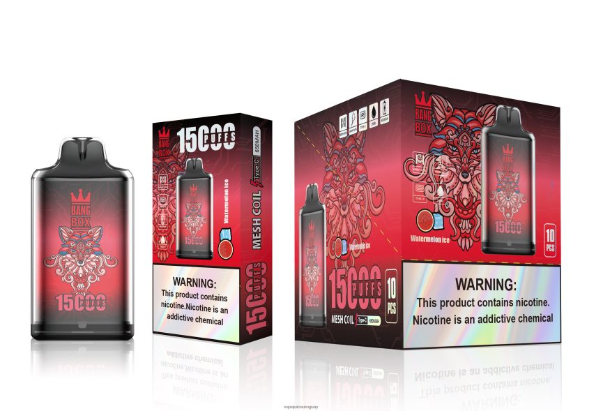 Vape Uruguay J2DBD4106 hielo de sandia - Bang Box s1-15000 bocanadas