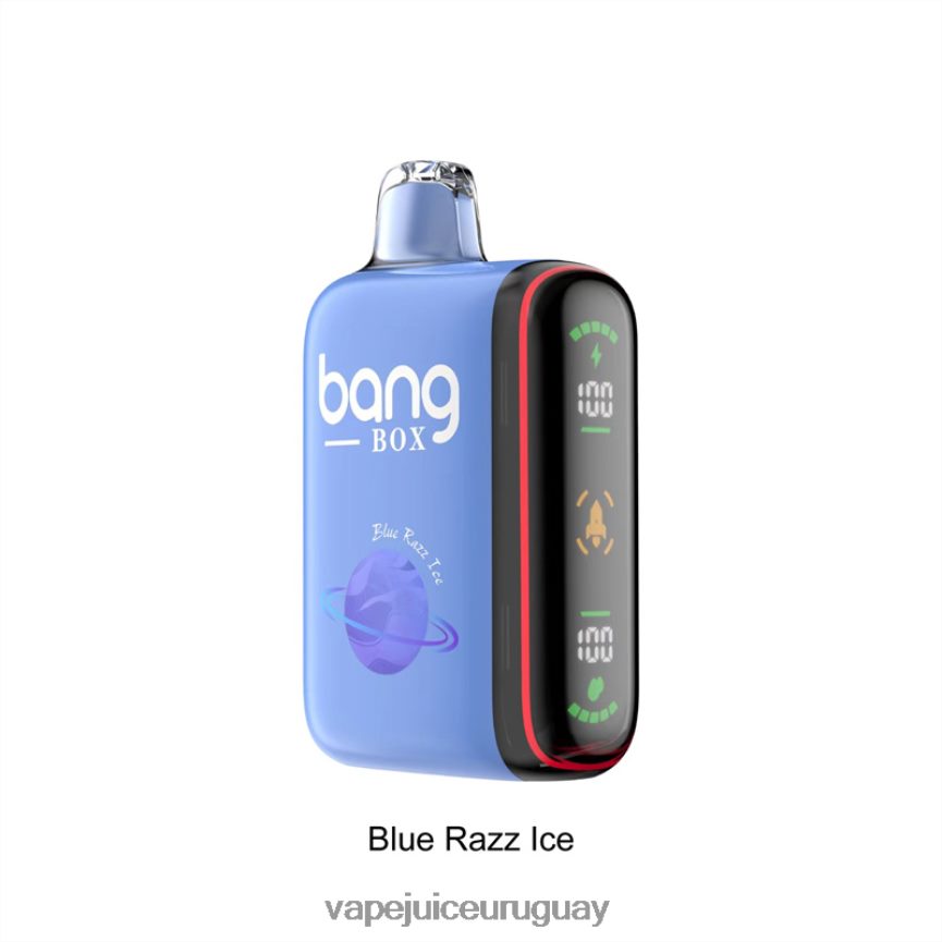 Vape Uruguay J2DBD426 hielo azul - Bang Box Pantalla de potencia inteligente de 9000-18000 inhalaciones